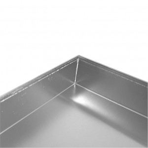 Tava Aluminiu Neperforat - 4 Margini, 60 x 40 x H 7 cm - Img 2