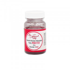Water Soluble Food Colour Powder, Red E122, 25 gr