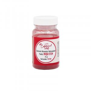 Water Soluble Food Colour Powder, Red E124, 25 gr