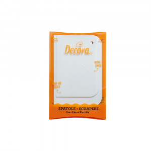 White Plastic Scratches, 12x8.3 and 13.5x9.2 cm, Straight pattern, Set 2 pcs - Img 2