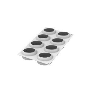 Кафе 5,8 x 7,8 x H 4 cm - Силиконова форма за еднократна употреба, 8 кухини x 110 ml + резец - Img 4