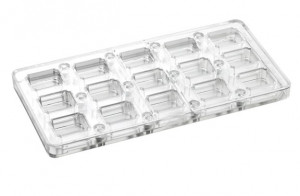 Магнитна форма от поликарбонат 15 шоколадови пралини, 3,1 x 2,7 x H 2 cm, 13 гр. - Img 2