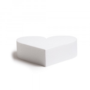 Полистиренова форма за сърце R 25 x H 7,5 cm
