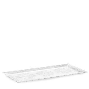 Прозрачна правоъгълна тава за многократна употреба, 40 x 15 cm, 10 kg - Img 2