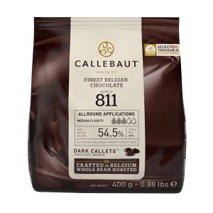 Рецепта за черен шоколад 811 Drops 54,5% Barry Callebaut, 0,4 кг