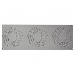 Силиконова кръгла форма Gourmand Leaf Кръгла форма Gourmand Ø 11,5 x H 0,15 cm, 3 кухини - Img 2