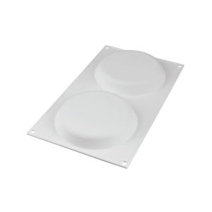Силиконова кръгла форма Ø 12,2 x H 2 cm, 2 кухини x 235 ml - Img 5