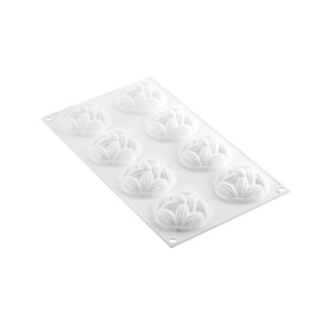 Силиконова форма за какао Ø 6,1 x H 2,1 cm, 6 кухини x 35 ml - Img 4
