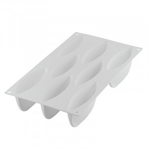 Силиконова форма за свещ 11,5 x 3,5 x H 5,7, 8 кухини, 100 ml - Img 5