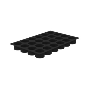 Силиконова форма Цилиндър с една порция Ø 8 x H 4,5 cm, 24 кухини, 225 ml (SQ096) - Img 2