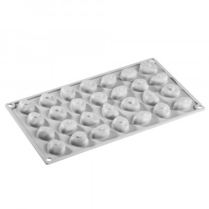 Силиконова форма Gourmand 3,6 x 2,8 x H 1,5 cm, 28 кухини - Img 2