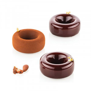 Силиконова форма Oblio Ø 7,5 x H 3 cm, 6 кухини, 95 ml