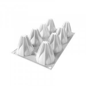 Силиконова форма Vega Ø 6,4 x H 6,8 cm, 8 кухини, 90 ml - Img 3