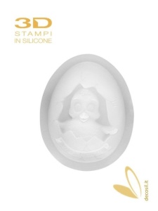 Силиконово яйце за формоване с калъф, Ø 9,7 x H 12,5 cm - Img 3