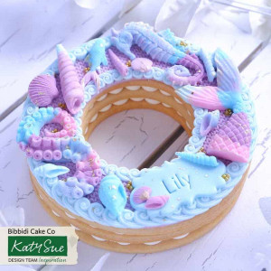 Силиконов калъп Katy Sue опашка на русалка 8,5 x 4,5 cm - Img 3