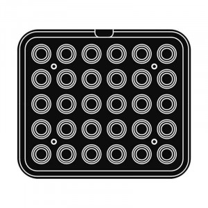 Форма за готвене Cookmatic Cookmatic Model D Profile Neted, Ø 2,6 - 4 x H 1,6 cm, 30 кухини - Img 2