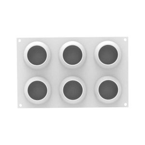 Форма за силициев камък Ø 7,8 x H 3,7 cm, 6 кухини x 145 ml - Img 3