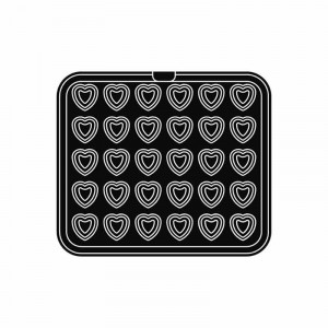 Форма Cookmatic Cookmatic Model 1 Profile Neted, 2,7 - 4,6 x 2,6 - 4,5 x H 1,8 cm, 30 кухини - Img 2