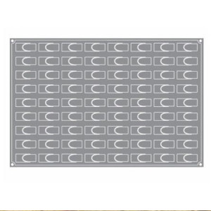 Форма Pavoflex 60x40cm Поток 6x2.4xh2.3cm, 72 кухини, 15 ml - Img 3