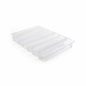 24 продукта Стойка за сандвичи/сандвичи, 36 x 23,5 x H 4,8 cm, пластмаса, прозрачна - Img 1