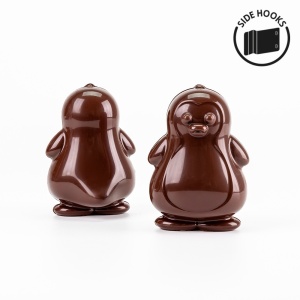 3D Chocolate mould, Rigid Plastic with Clamp, Penguin 7.95 x 7.55 x H 11.4 cm, 45 gr - Img 2