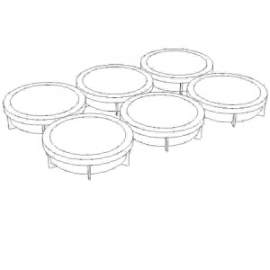 3D Silicon Cake Tin 3D Planet Ø18xH4.5cm - Img 2