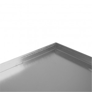 Aluminium Tray - 4 Edges, 60 x 40 x H 3 cm - Img 2