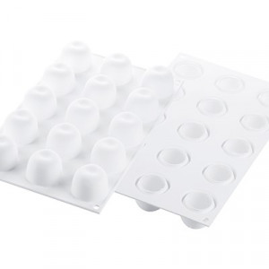 Apple/Cherry/Piersica Mignon 3D, Ø3.9xH3cm - Silicon Single Portion, 15 cavities - Img 6