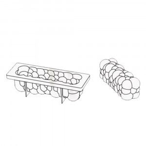 Atomic 3D Silicon Cake Tin 25x8x8xH8cm - Img 3
