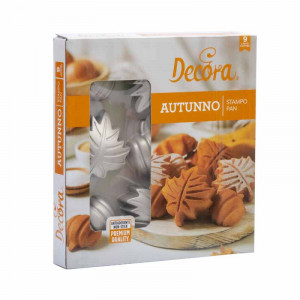 Autumn Model Tray - 9 Cavities Ø 8 x H 3.5 cm, Non-stick Aluminium - Img 2