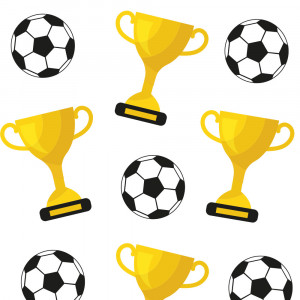 Bags S with Base, Cellophane with Football Pattern, 12.5 x 3 x H 24 cm, Set 20 pcs - Img 2