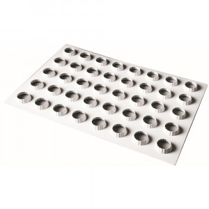 Biscuiti / Decoruri Rotunde Festonate Ø 4 cm - Placa Decupare Material Plastic, 60x40 cm - Img 2