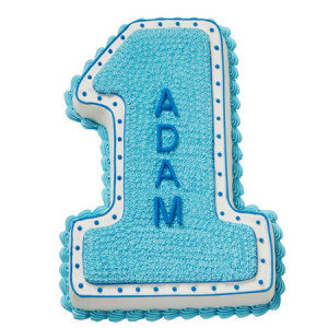 Cake Baking Tin Figure One, 32.4 x 21.6 x H 5 cm, Anodised Aluminium - Img 4