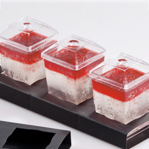 Capace Reutilizabile Pahare Cube 5 x 5 cm, Set 100 Buc - Img 2