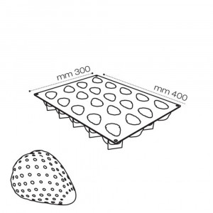 Capsuna 3D, 7.1x5.4xH4.6cm - Forma Silicon Monoportii Forcone, 20 cavitati - Img 3