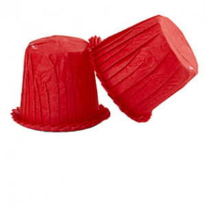 Chese S krepp papír piros, Ø 3 x H 3.5 cm, 35 db - Img 1