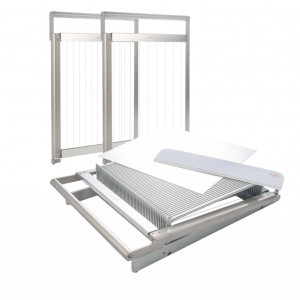 Chitara Taiere Simpla cu 3 grile (2.25, 3, 4.5 cm), Plan Taiere Aluminiu 40 x 38 cm - Img 1