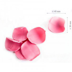 Chocolate Decorations Double Pink Petals, 4.5x3 cm, 200 gr, 150 pcs - Img 7