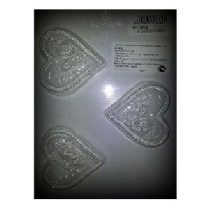 *Chocolate Plastic Moulded Chocolate Decor/Heart Wafers - Img 2