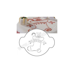 *Christmas decoration round soap dish Ø 20 cm - Img 1