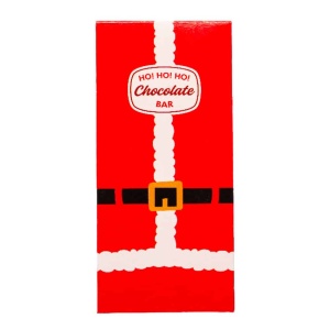 Christmas-themed chocolate boxes, 7.5 x 16 x H 2.5 cm, 5 pieces