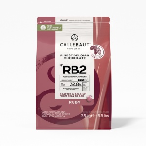 Ciocolata Ruby 32.8% Barry Callebaut, 2.5 kg - Img 1