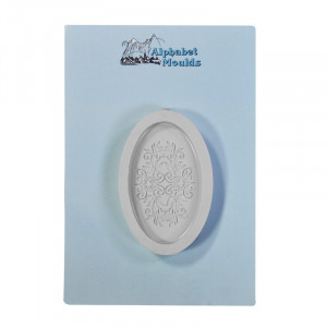 Classic Oval Силиконов медальон Classic Oval 6,8 x 4 cm - Img 1