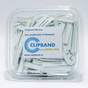 Clipband Alb 0.6 mm, Pretaiat 5 cm, 500 buc