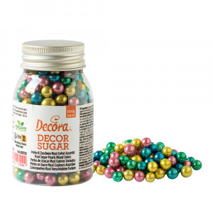 ColourMix Metallic Sugar Pearls Ø 7 mm, 100 gr - Img 1