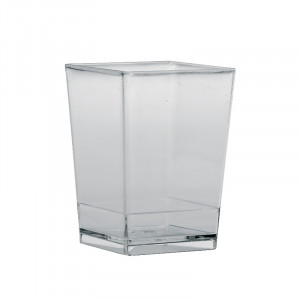 Cube 120 ml glass, 5 x 5 x H 7 cm, Set 100 pcs