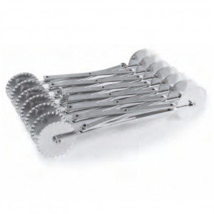 Cutit inox Extensibil cu Lame Circulare, 7 Netede si 7 Festonate - Img 1
