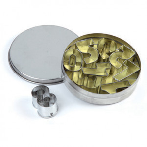Cutters Ø 3.5 cm, Stainless steel, Box 9 pcs