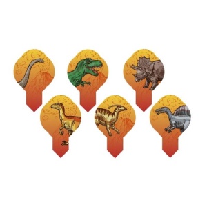 Decor din Vafa - Dinozauri 6 modele H 5.5 cm - 600 Buc