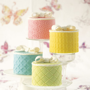 Decor Relief Chocolate/Sugar Paste, Set of 8 A4 Plastic Sheets, 29.7x21 cm, 4 designs - Img 1